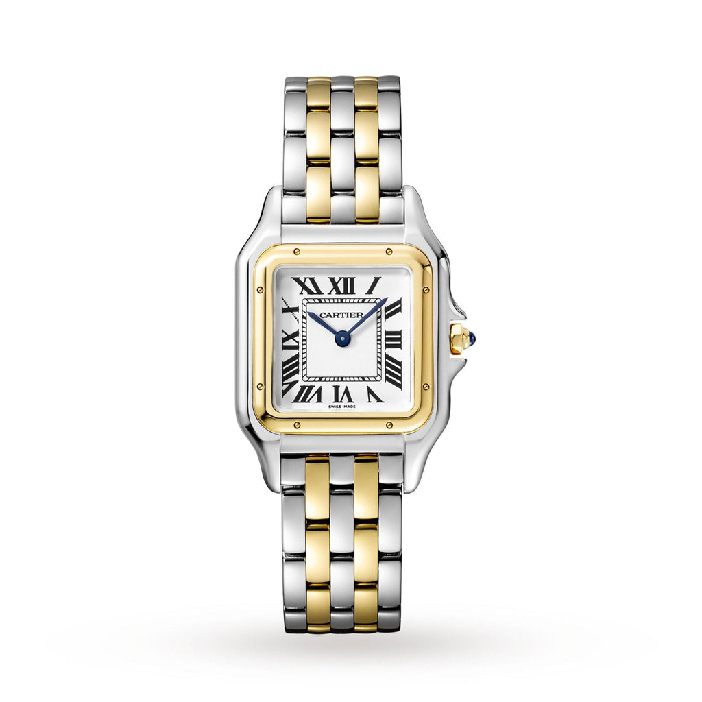 Panthère de Cartier Large Model | 29mm, Two-Tone Steel & 18K Yellow Gold, Silver Dial