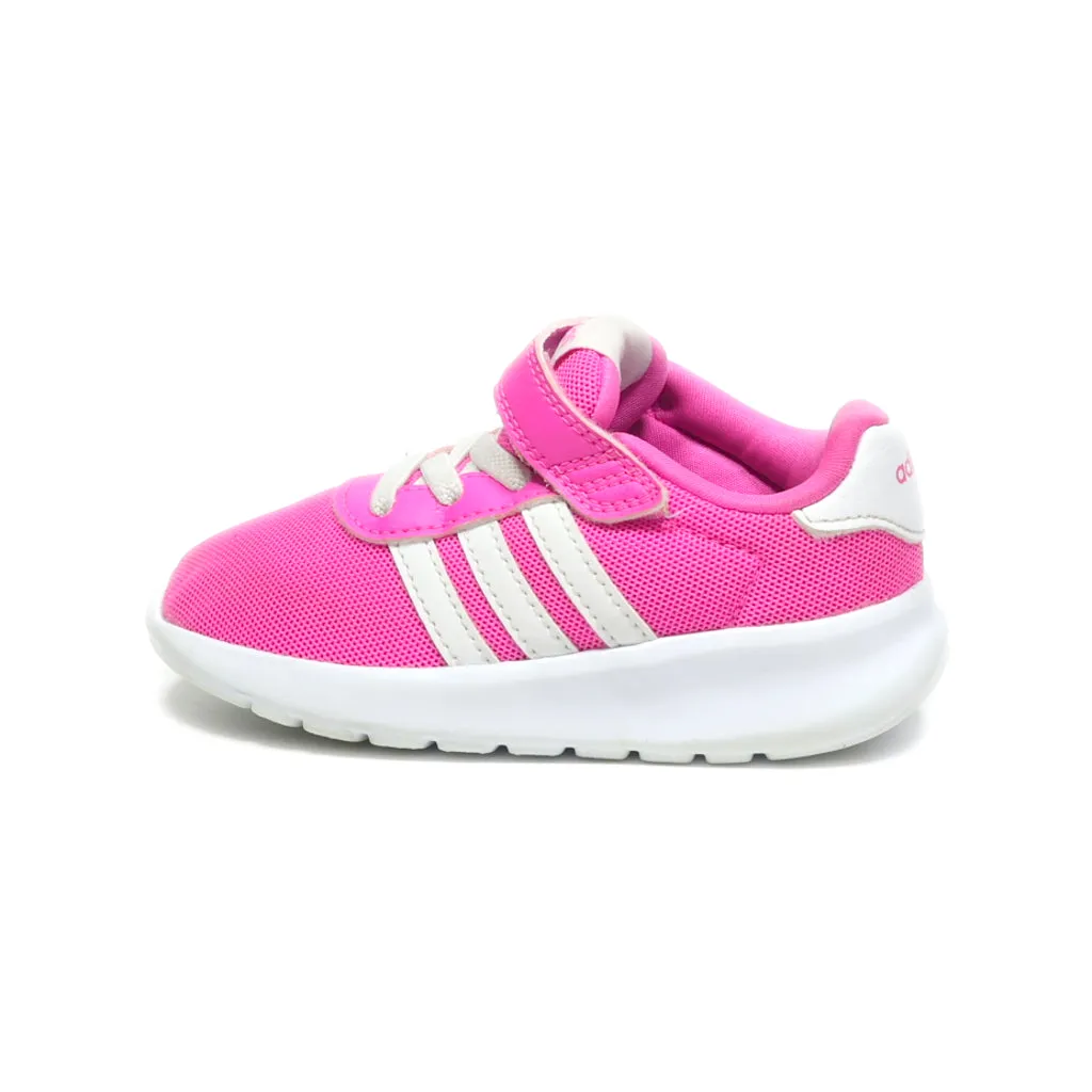 Adidas Lite Racer Sport Shoes Fabric Pink Colour For Kids