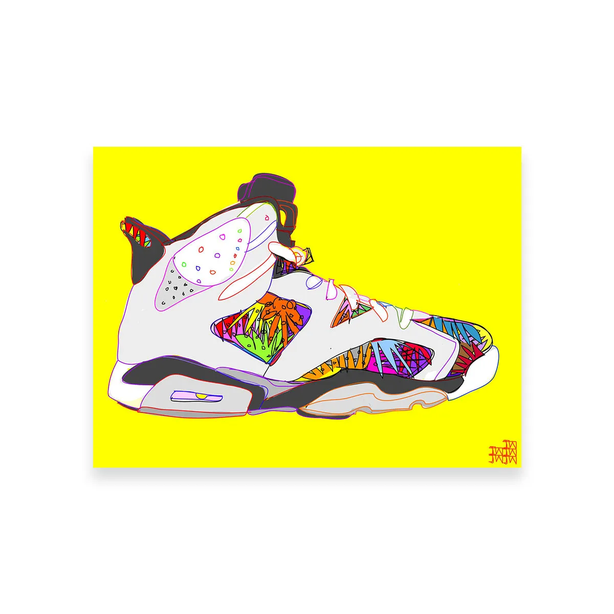 Air Jordan Shoes Wall Art