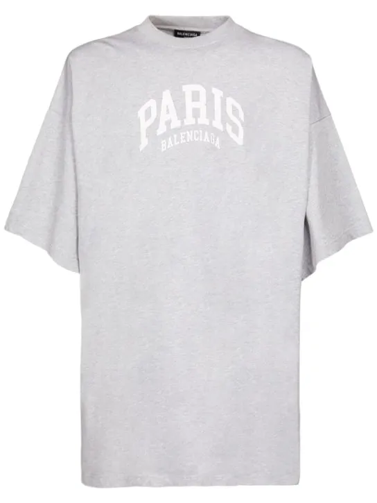 Balenciaga   Over Paris cotton t-shirt 