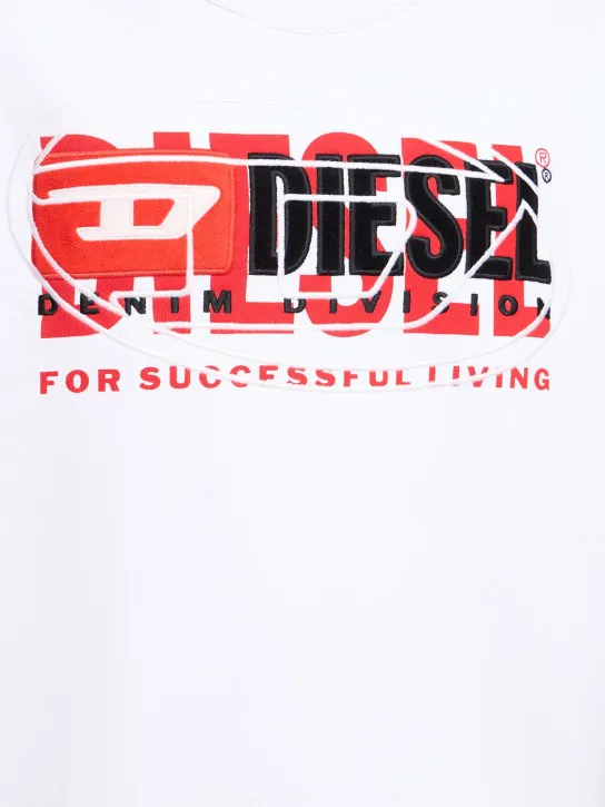 Diesel   Logo cotton terry sweatshirt 