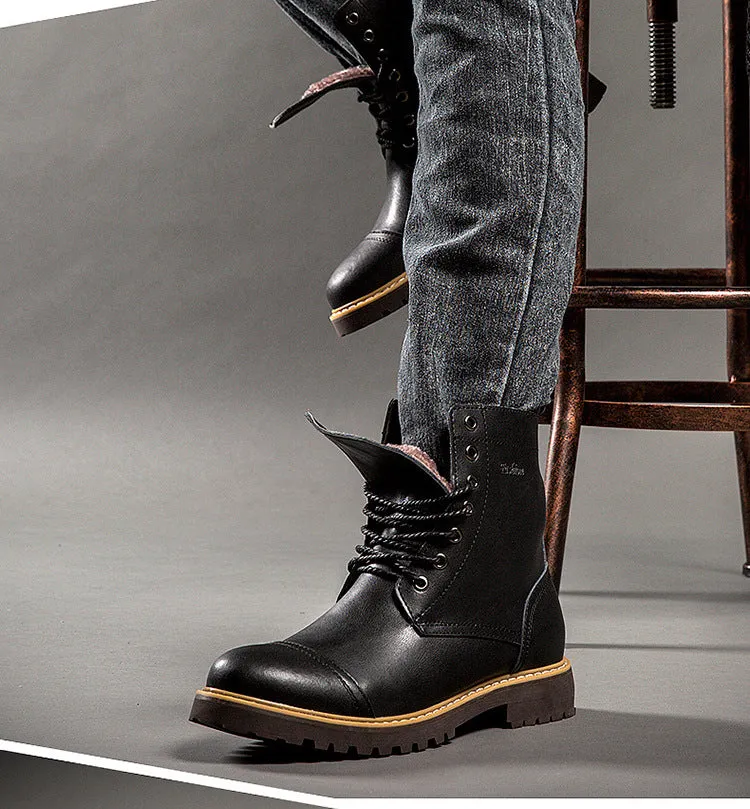 Leather Martin Boots Men's Leather Shoes