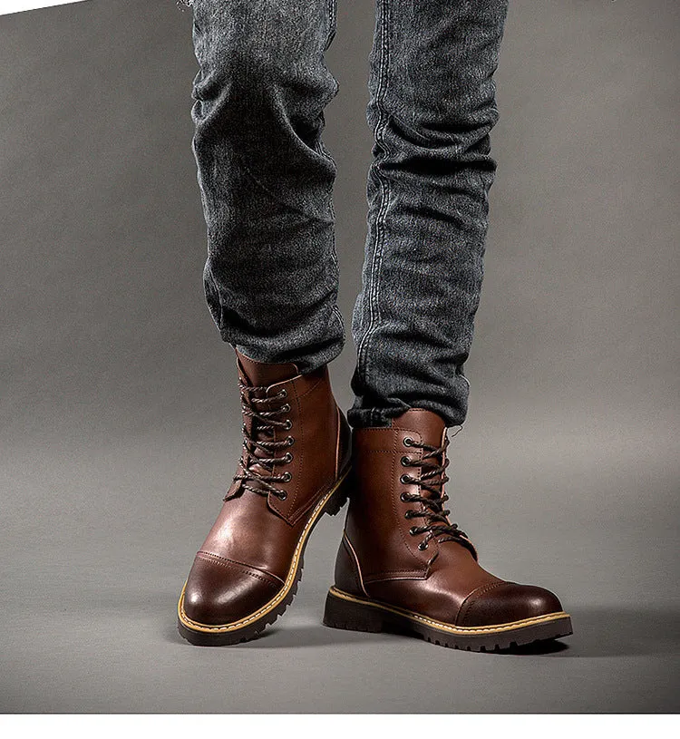 Leather Martin Boots Men's Leather Shoes