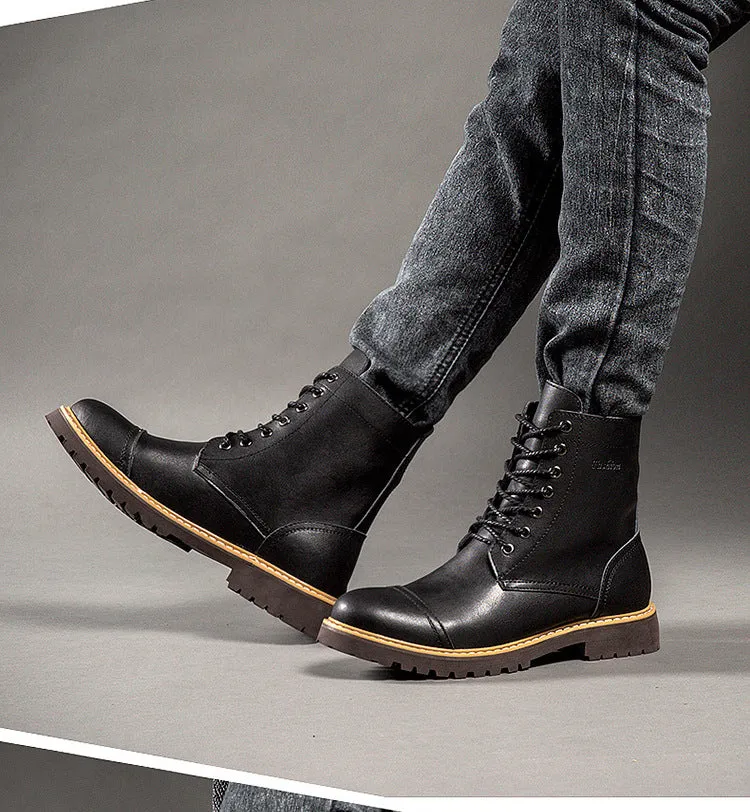 Leather Martin Boots Men's Leather Shoes