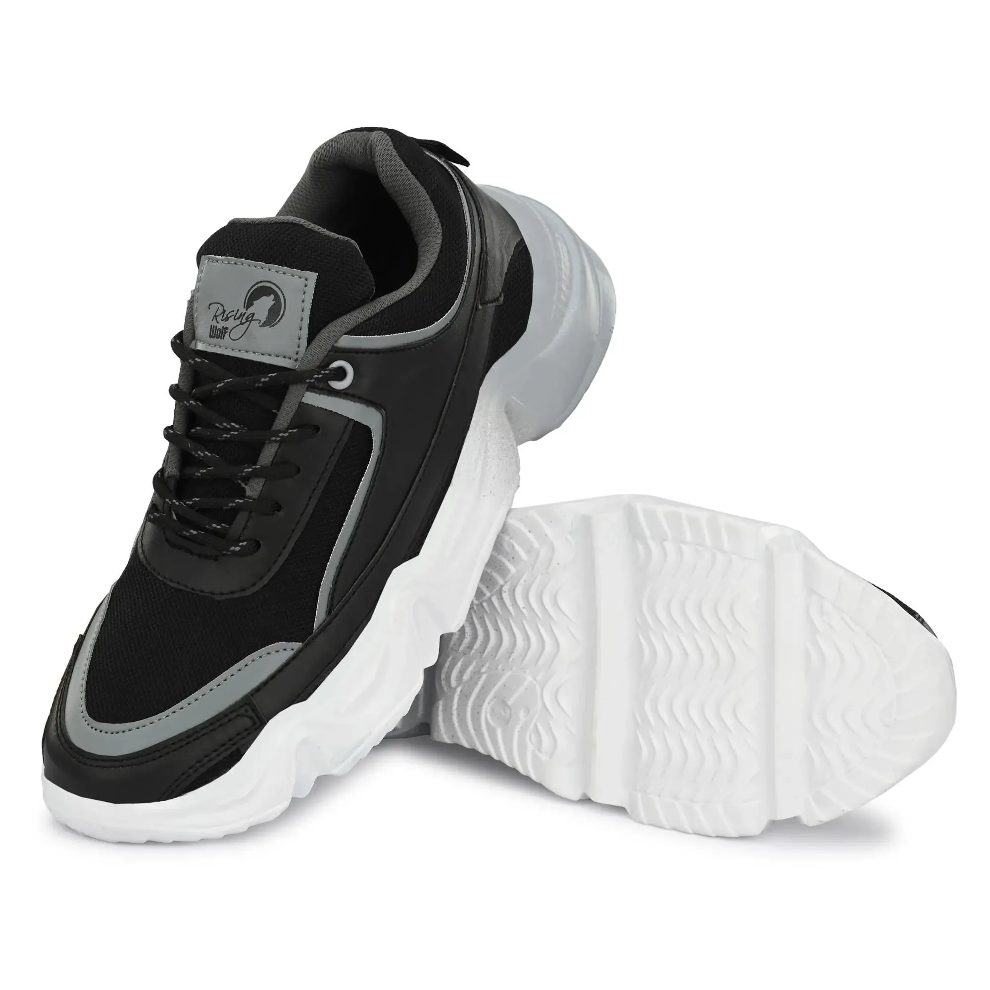 Mens Synthetic Sports Shoes for Men Black Color