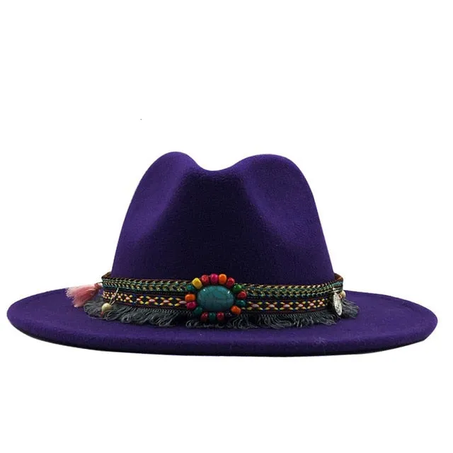Wide Brim Fedora Hat