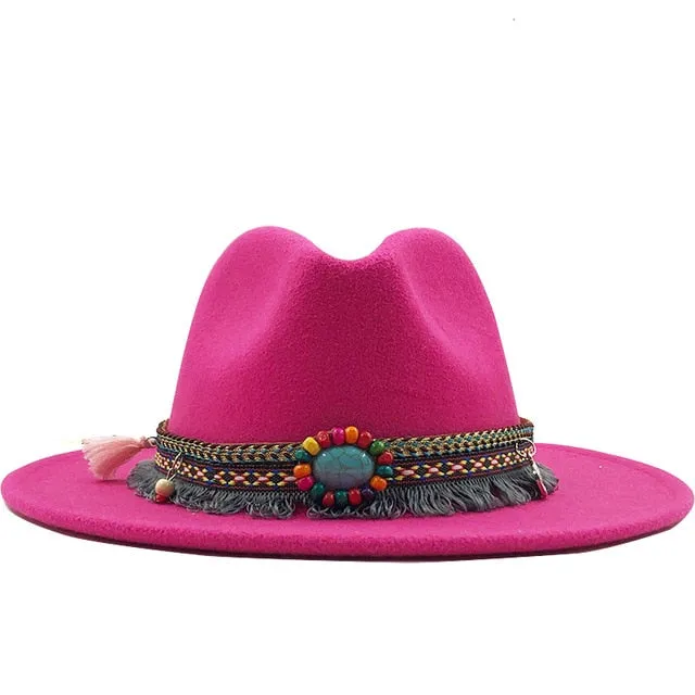 Wide Brim Fedora Hat