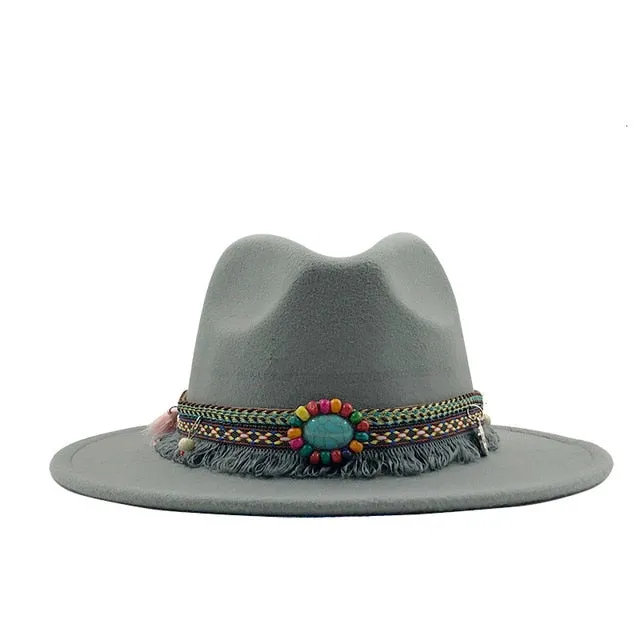 Wide Brim Fedora Hat