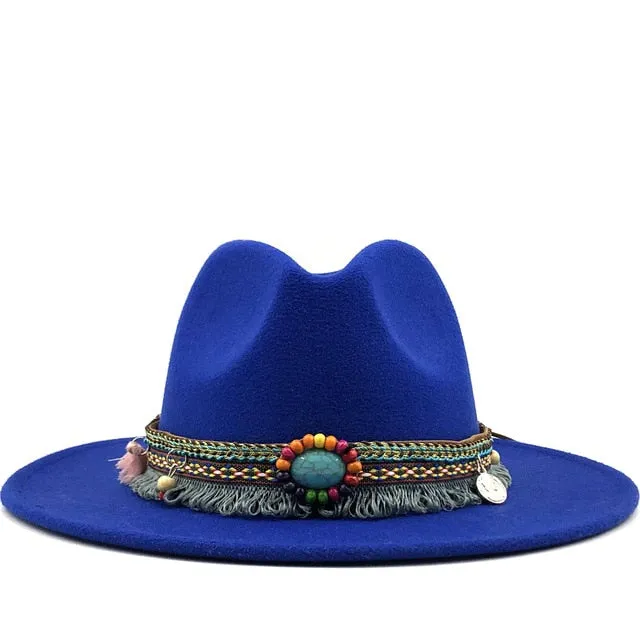 Wide Brim Fedora Hat